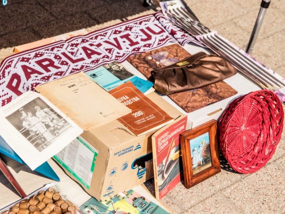 Welcome to the flea market in Spīķeri on Saturday