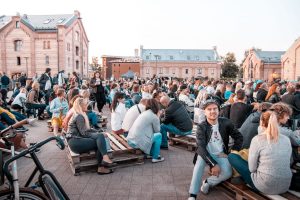 open air cinema in Spikeri