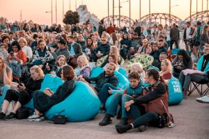 open air cinema in Spikeri