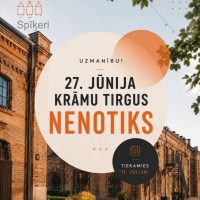 Uzmanību! 27. jūnijā krāmu tirgus nenotiks.